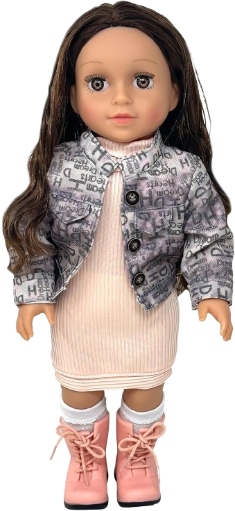 oft Body 18 inch Doll, Poseable Vinyl Arms & Legs